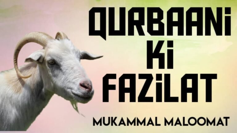 Qurbani ki Fazilat